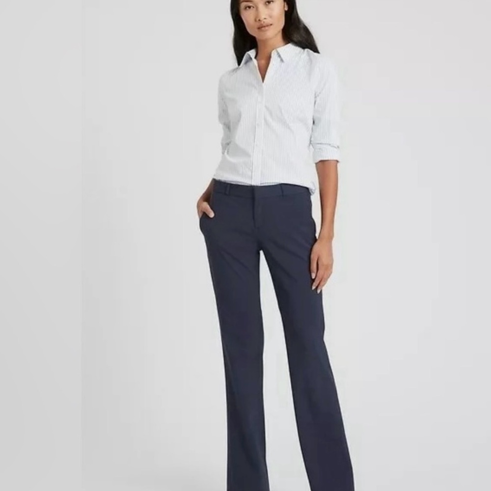 NWT Banana Republic Logan Navy Mid Rise Women's Pants